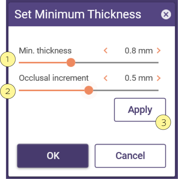 set-minimum-thickness-exocad