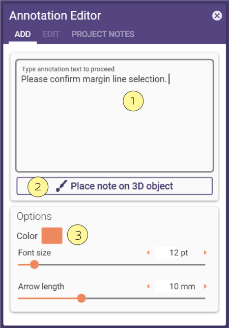 Annotation Editor - exocad